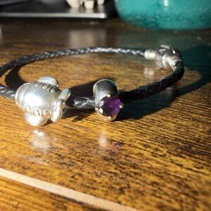 Pandora Purple Solitare Solitare Clip